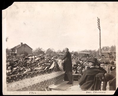 Joseph Jefferson Addressing a Crowd Gathered at the Dedication of the Actor